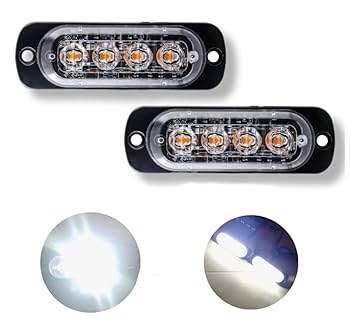 24v ストロボ点滅灯 楽天市場】ストロボ ライト ホワイト 白色 車用 緊急点滅ランプ